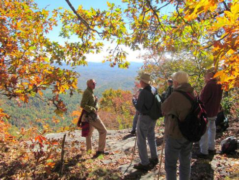 We enjoy the colorful lookoffs along the rim of Chinquapin!