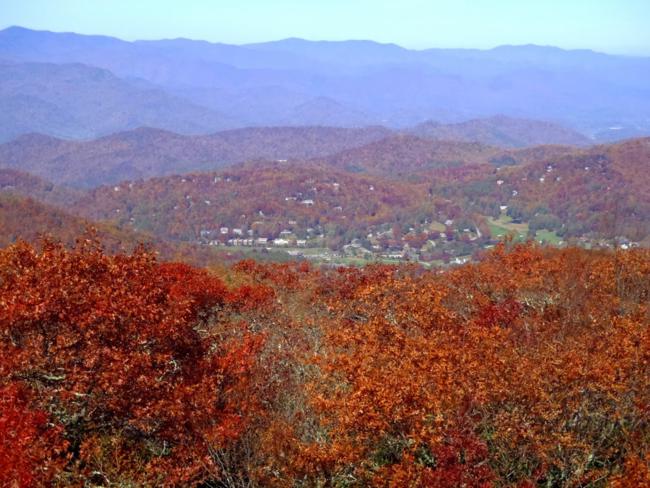 Looking from the tower down to Sky Valley.