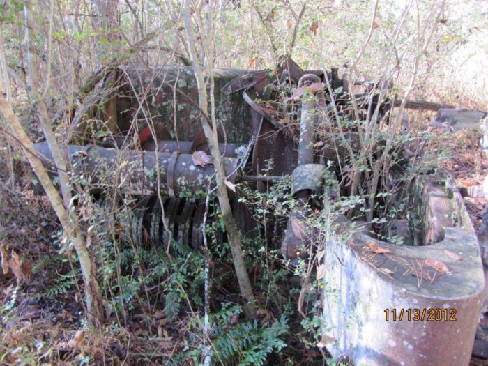 This hike brings you through some historic farm land. This is an old abandoned hay baler.