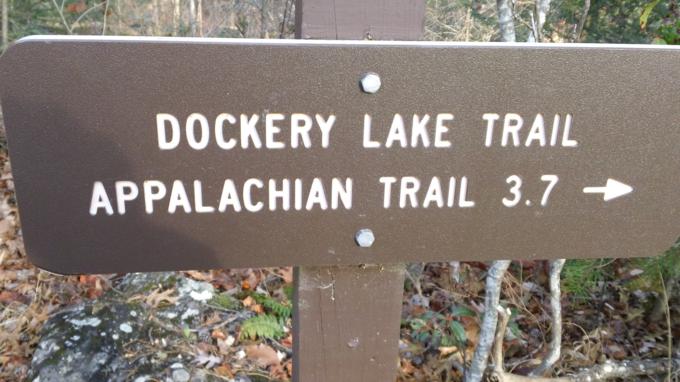 Marker near the parking lot.