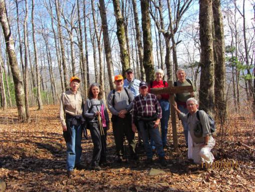 Taking a break at Miller Gap on the Appalachian Trail.