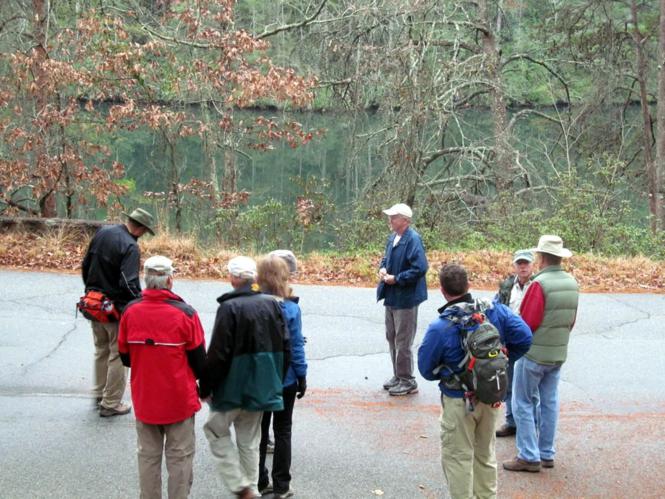 We started on the old historic Hwy. 441 and hiked along the lake to the north end of the Shortline Trail.