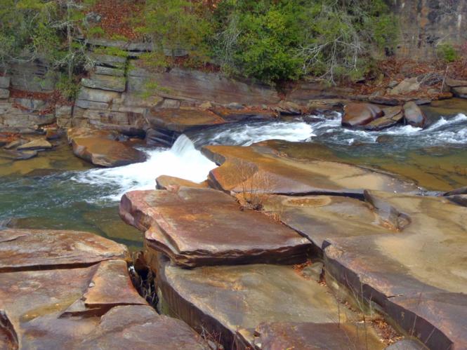 Beautiful spot where the Tallulah River empties into the Tallulah Falls Lake.