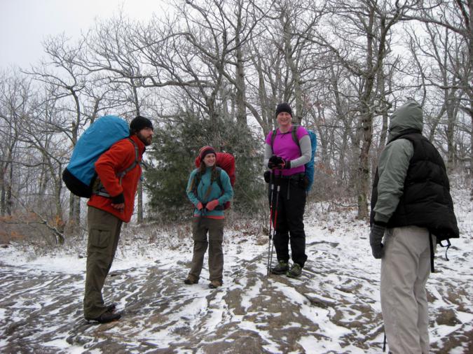 These thru-hikers were from Connecticut and Georgia.
