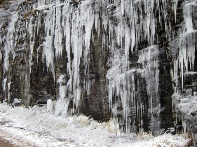 Just above Tesnatee Gap we view this display of "Global Warming".