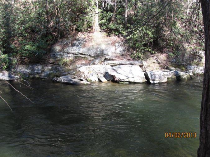 A nice deep water area on the Chattooga.