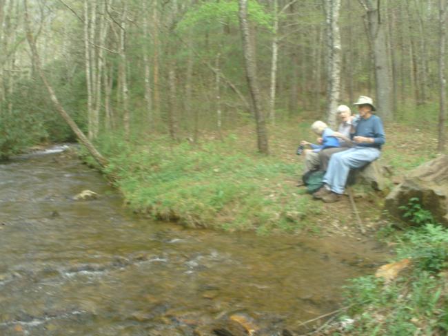 Lunchtime on the Coosa Backcountry Trail!