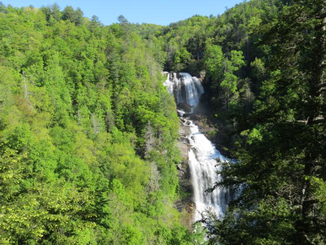 411 ft. Whitewater Falls viewed from the lower platform!