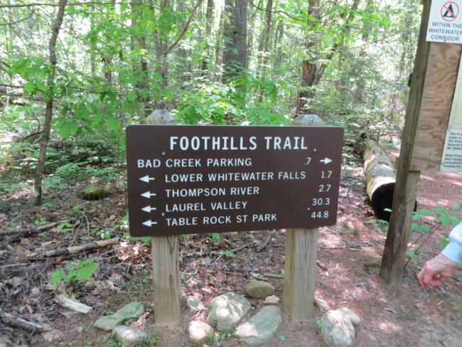 Nice trail sign just across the river.