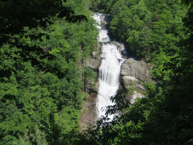 We arrive at spectacular 400 ft. Lower Whitewater Falls!