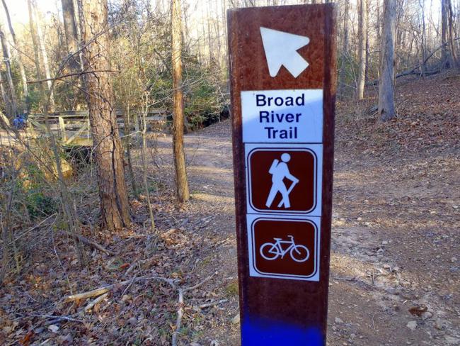 The Broad River Loop trail was very nice!