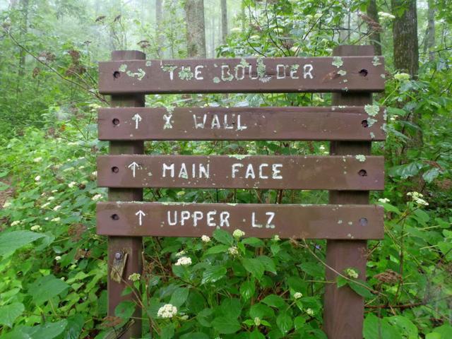 Sign near the Army camp area.