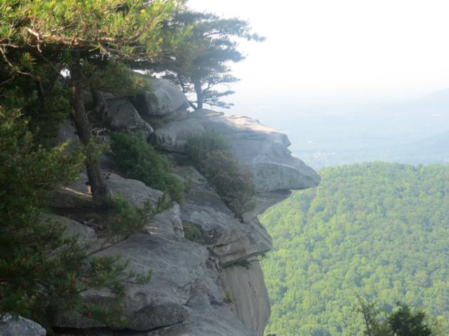 This one reminds us of a similar outcrop at Pickens Nose, NC.