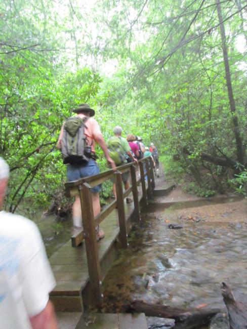 Crossing Slaughter Creek.