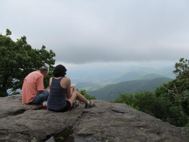 Lots of clouds but the view is still nice!