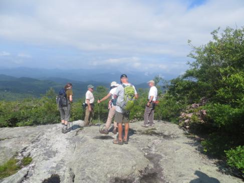 We enjoy the views at the summit of Scaly Mountain!