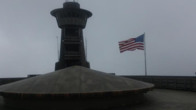 The upper observation deck at the visitors center.
