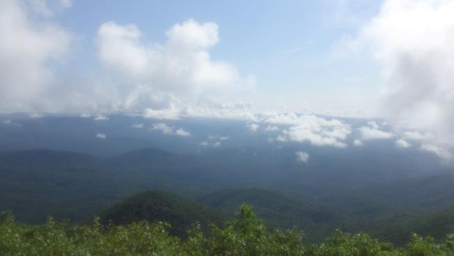 At the summit of Rabun Bald, you get very nice 360 degree views!