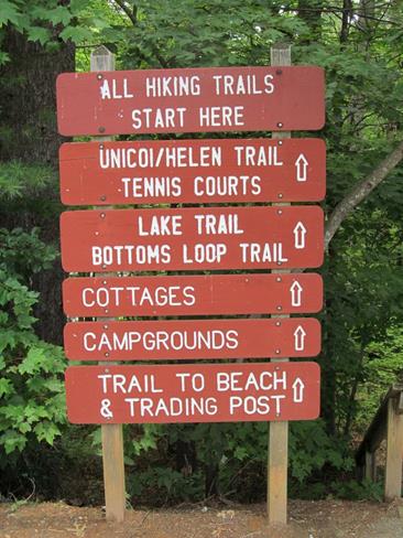 Next, we move down to nearby Unicoi State Park for a couple of other trails.
