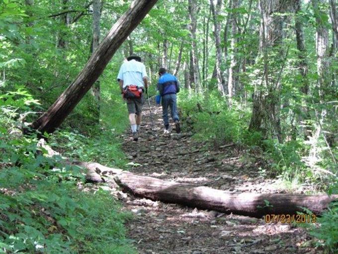 Headed for the summit of Standing Indian Mountain.