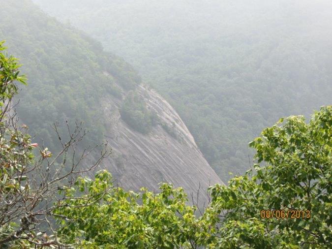 Peregrine Falcons nest in the cliffs.