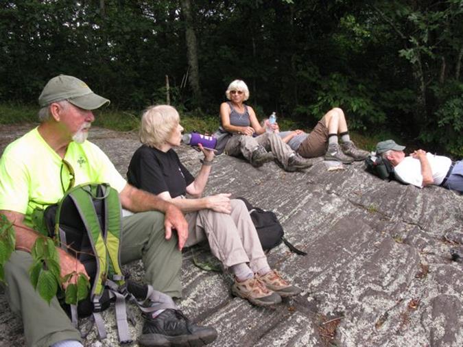 Lunchtime on Chinquapin Mt.!