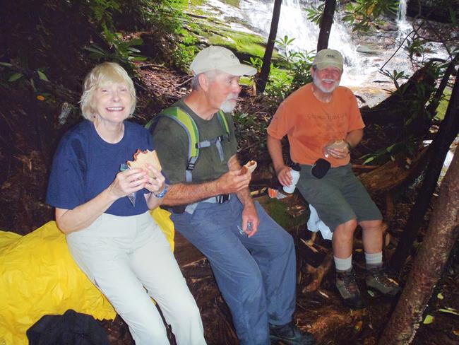 Lunchtime at Ranger Falls.