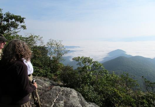 The first viewpoint on Pickens Nose.