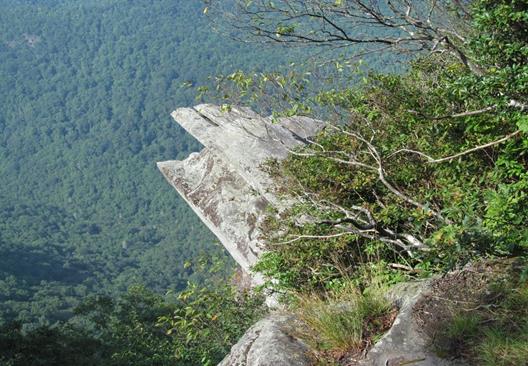The most famous rock outcrop at Pickens Nose.