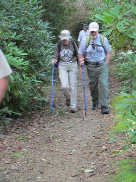 Next, we head up the Appalachian Trail to the summit of Albert Mountain..