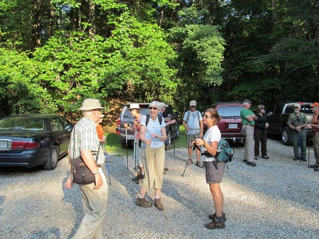 Trailhead at Dockery Lake.