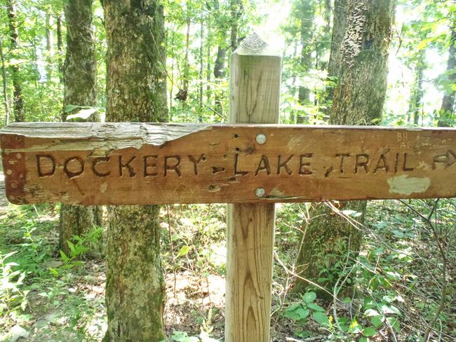 Intersection with the Appalachian Trail at Miller Gap.