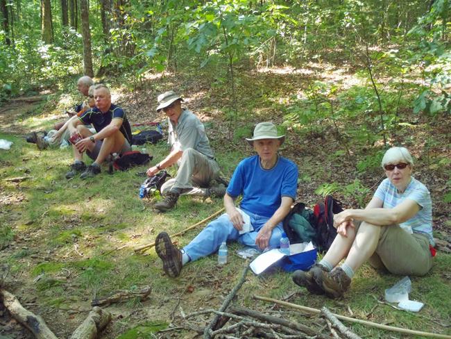 Lunchtime on the Appalachian Trail!