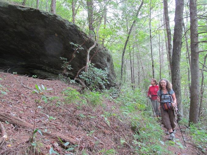 One of the nice boulders along the trail.