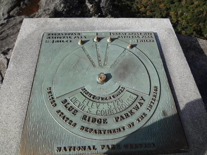 Information plaque at the observation area.