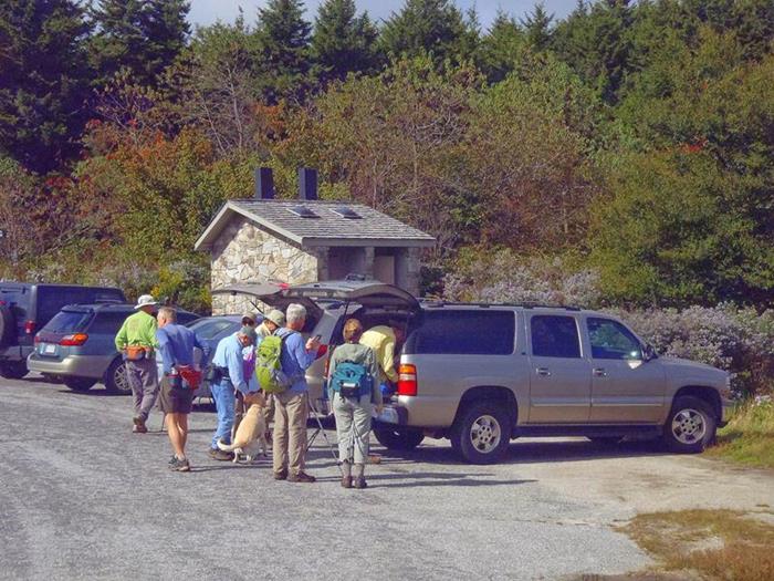 Next, we move over to the trailhead for Black Balsam Knob.