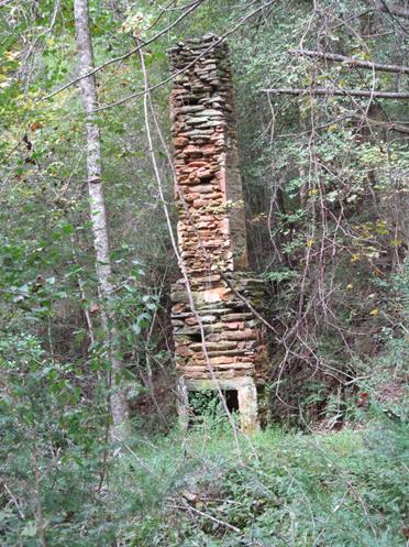 The remains of the old homesite!