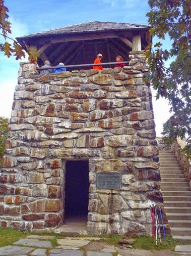 The historic Wayah Bald Tower.
