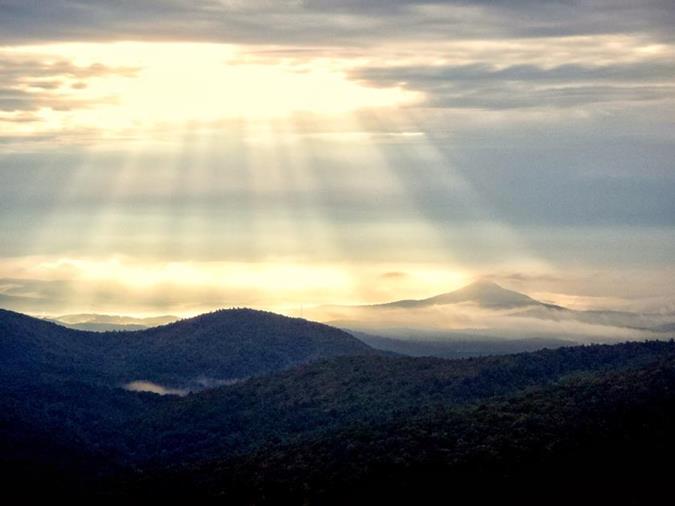 Early morning view near Hogpen Gap.