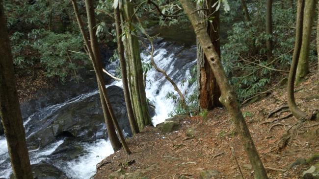 Beautiful roaring rapids all along the trail.