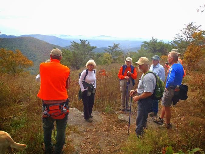 Next, we hike over to Wolf Laurel Top.