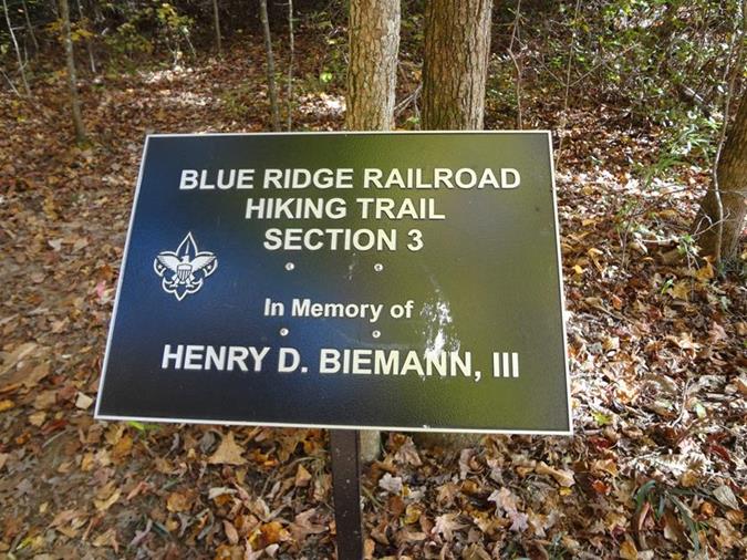 For our final trail of the day, we hiked this section of the Blue Ridge Railroad Trail.