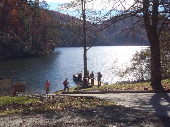 We arrive at Stoneplace Boat Ramp on Tugalo Lake.