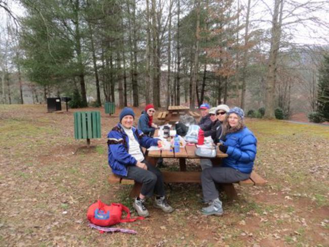 Lunchtime at Unicoi State Park.