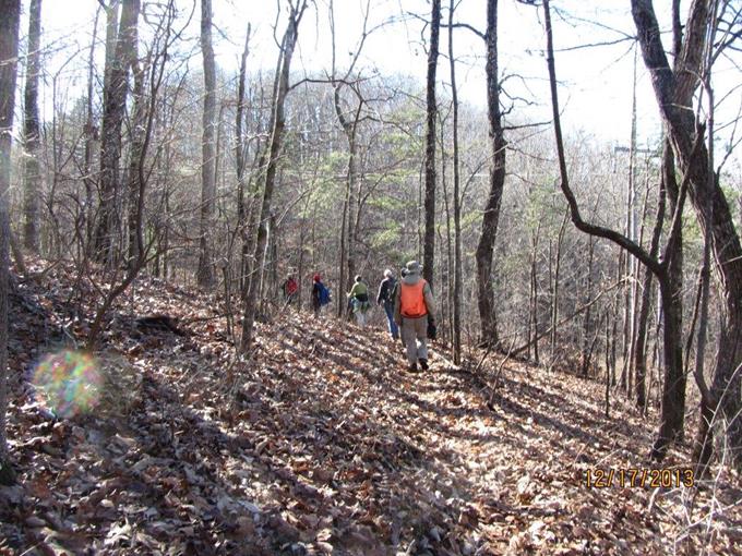 Headed down the back portion of this 6.5 mile loop trail.