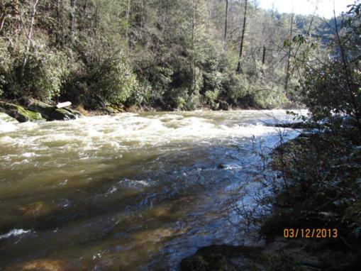After rain the evening before, the "Wild and Scenic" Chattooga River was running strong!.