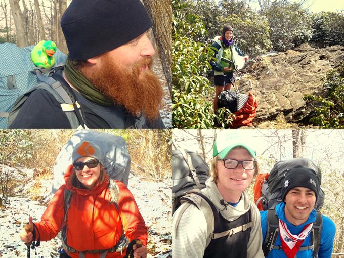We met lots of thru-hikers 56 miles into their 2000+ mile journey!