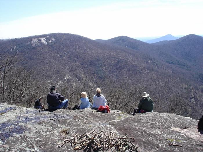 Our favorite lunch spot on the back side of Cow Rock!