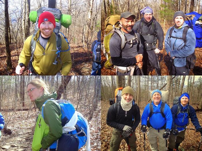 Here are our Appalachian Trail Thru-hikers for the day. About 35 miles into their 2000+ mile journey!