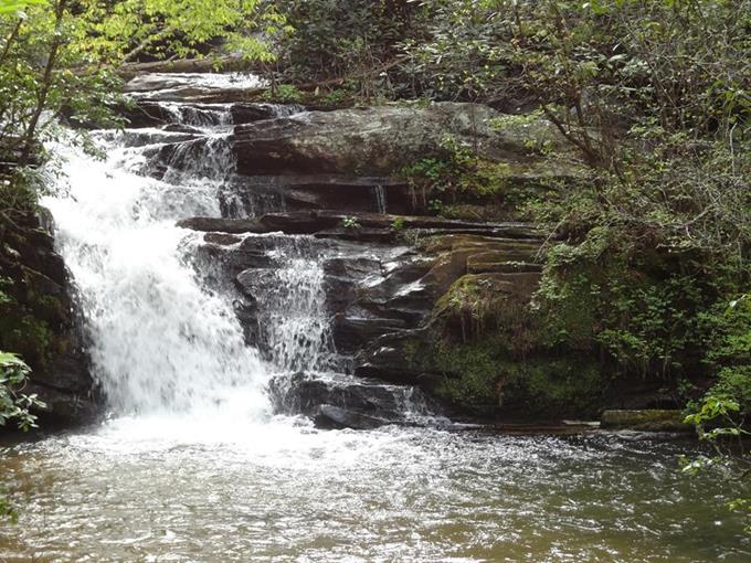 We arrive at our lunchtime destination - Pigpen Falls